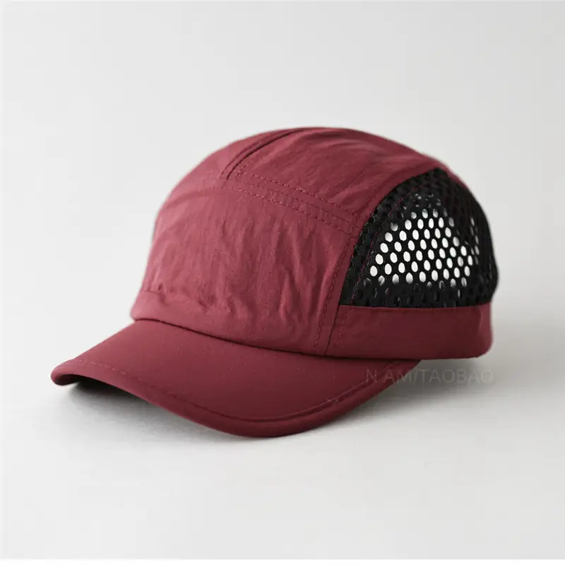 Men's Grey Mesh Baseball Cap Sunshade Breathable - Image 11