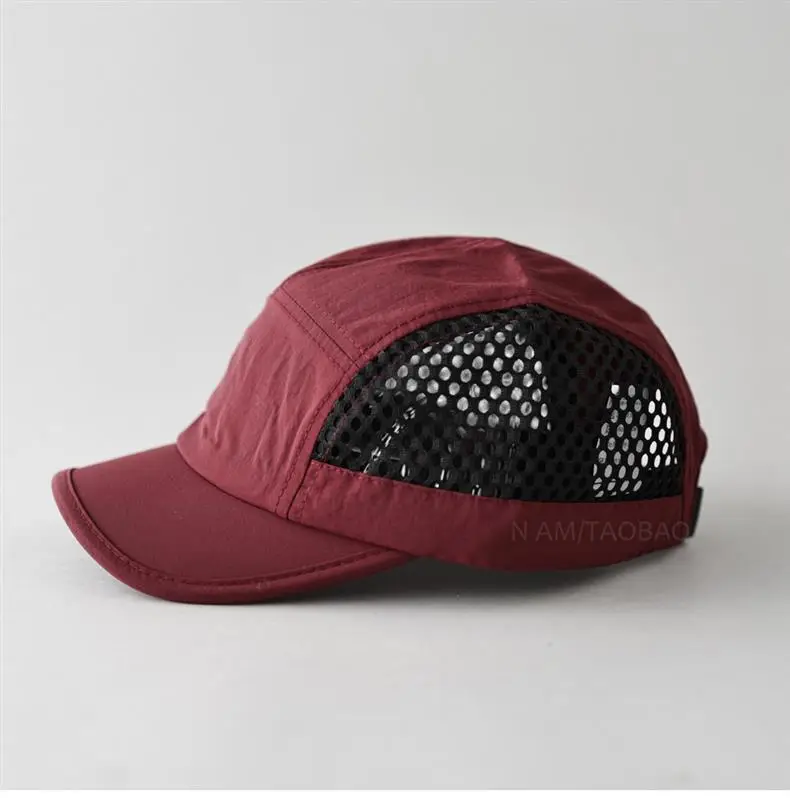 Men's Grey Mesh Baseball Cap Sunshade Breathable — feature 11