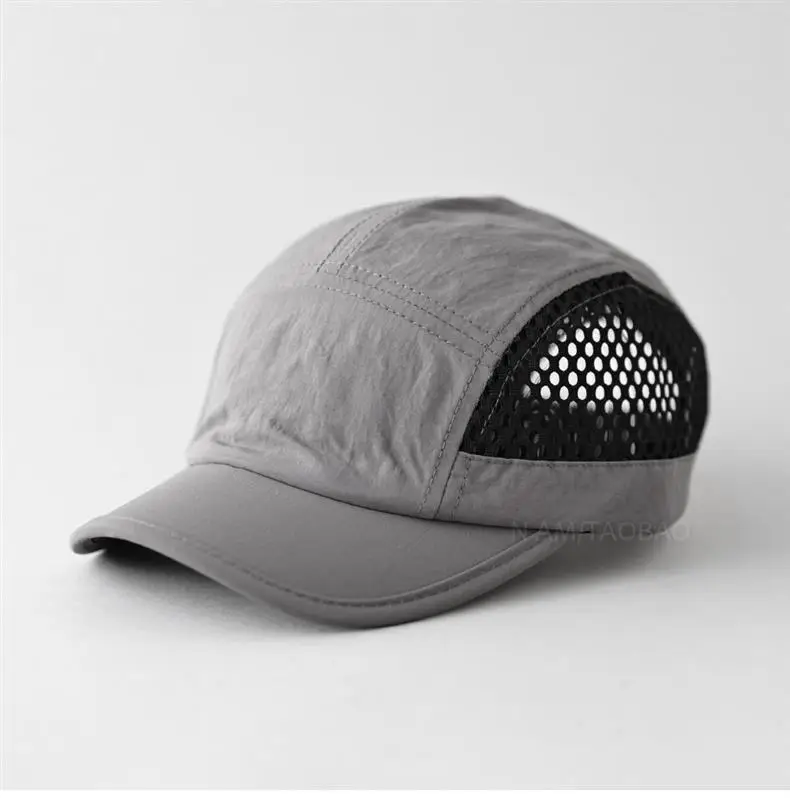 Men's Grey Mesh Baseball Cap Sunshade Breathable — feature 5