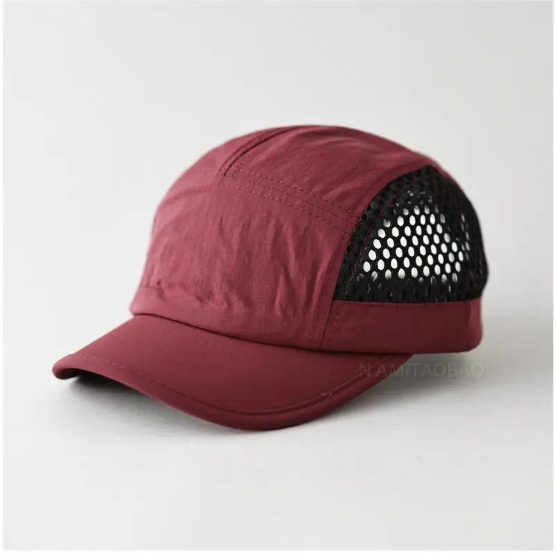 Men's Grey Mesh Baseball Cap Sunshade Breathable - Image 4