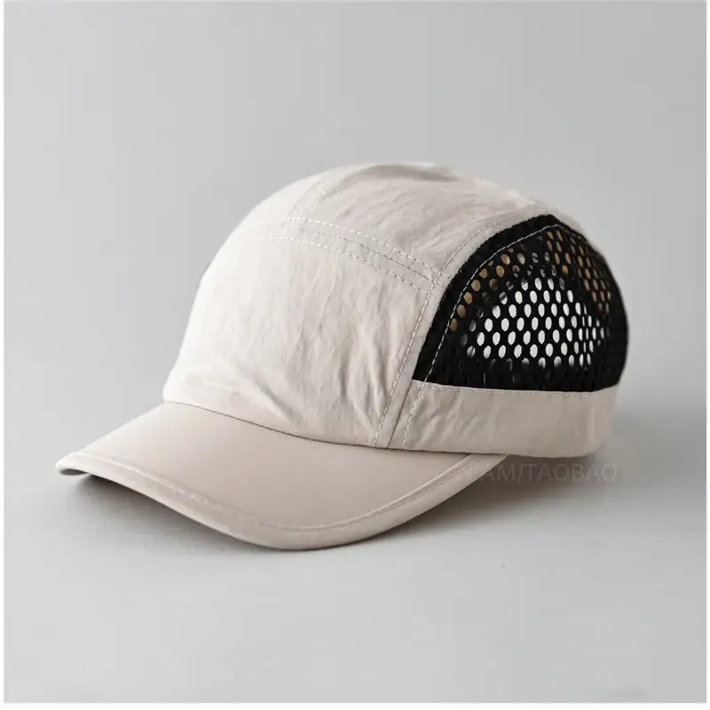 Men's Grey Mesh Baseball Cap Sunshade Breathable - Image 6