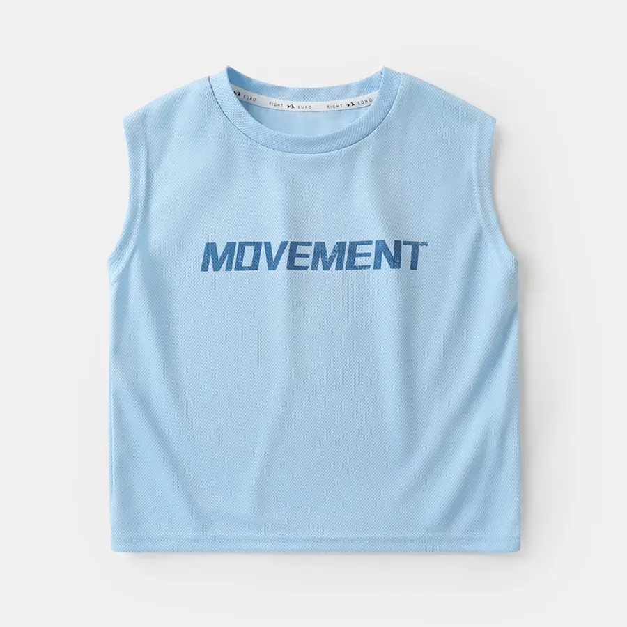 Right European Boy Sleeveless T-Shirt Movement Print