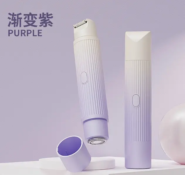 Double head electric hair shaver privates female body hair removal device armpit leg hair trimming hair removal device