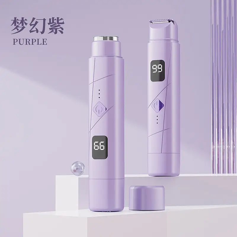 Double head electric hair shaver privates female body hair removal device armpit leg hair trimming hair removal device