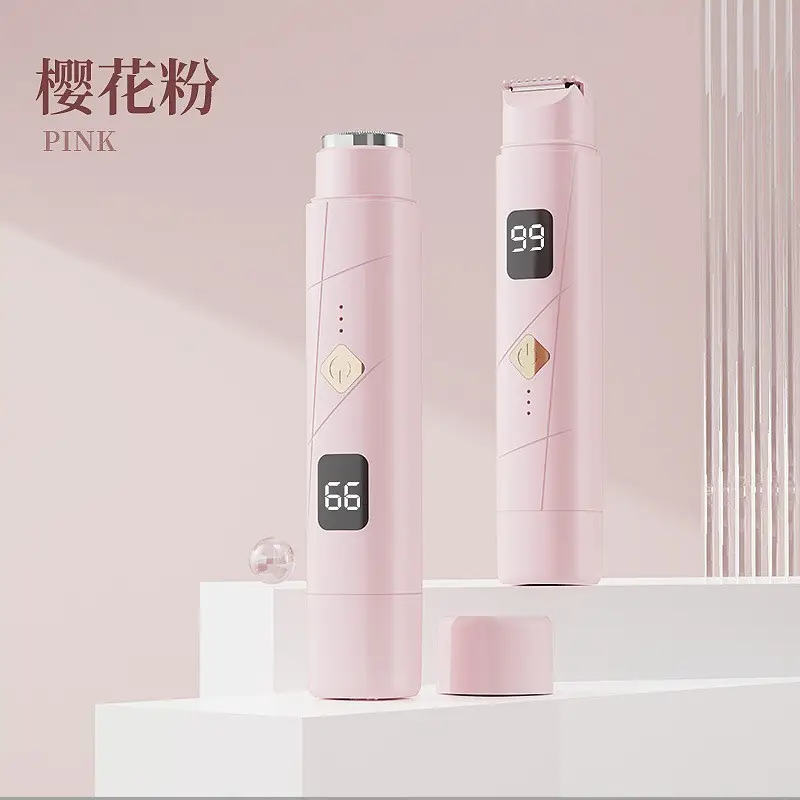 Double head electric hair shaver privates female body hair removal device armpit leg hair trimming hair removal device