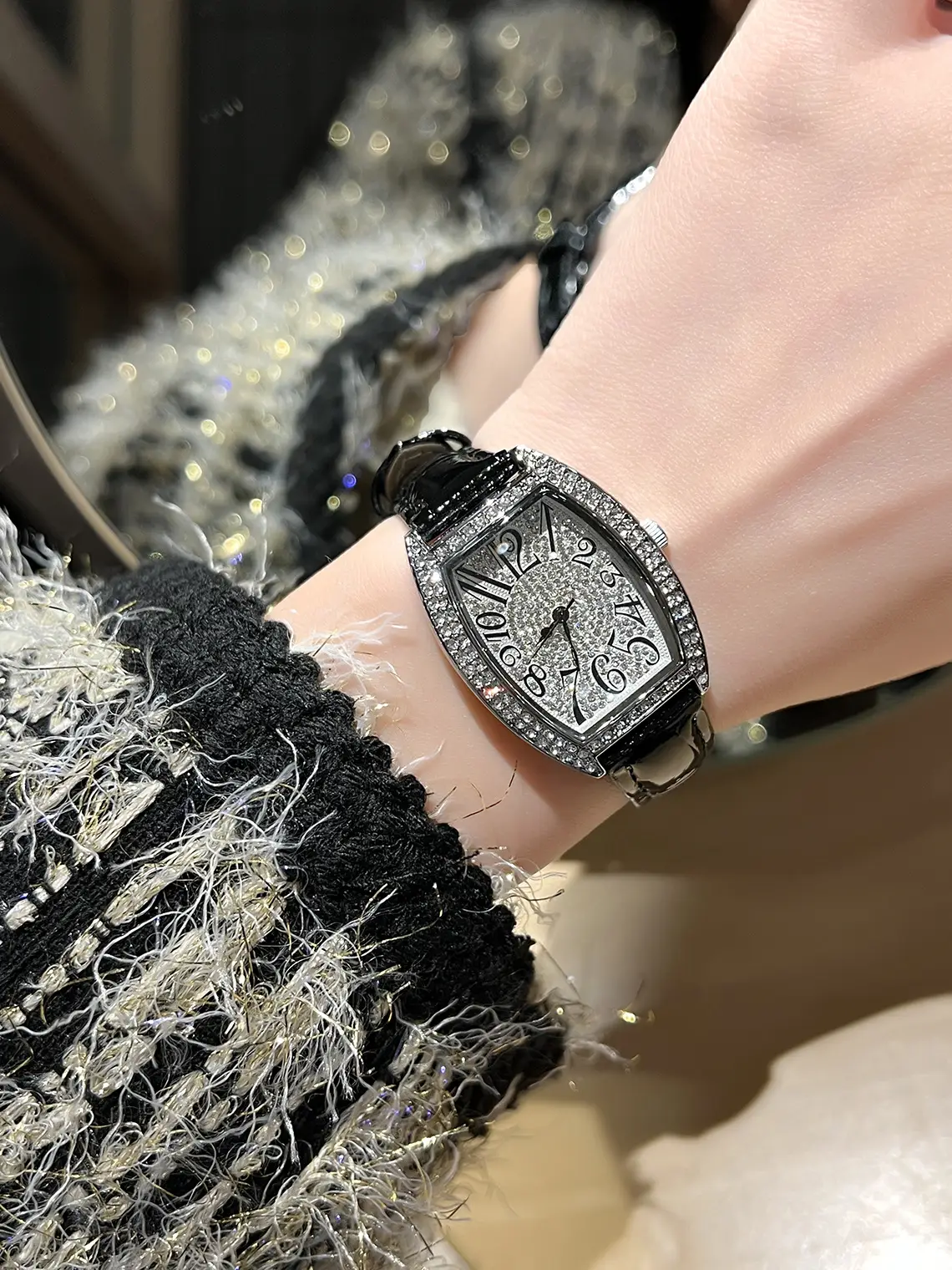 Cross-border Full Diamond Women's Quartz Watch Set — feature 9