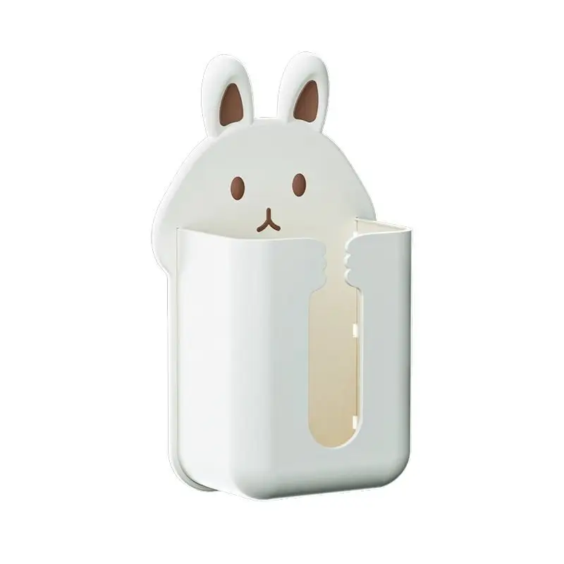 Wall-Mounted Cute Rabbit Tissue Box Cream Color - Image 9
