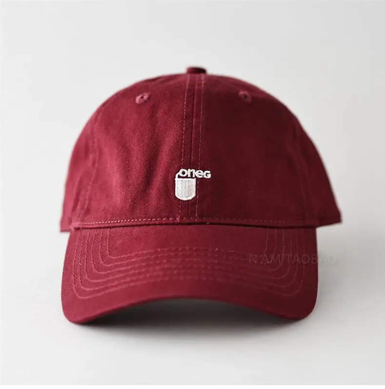 Men's Red Embroidered Baseball Cap — feature 11