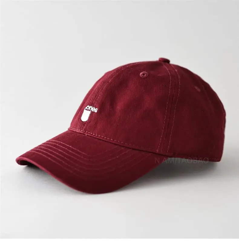 Men's Red Embroidered Baseball Cap — feature 12