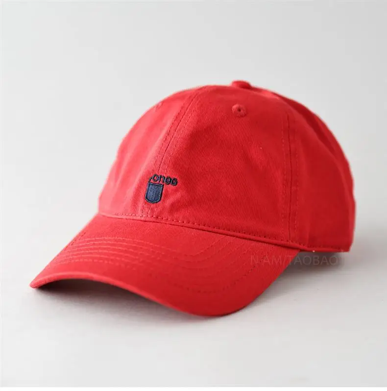 Men's Red Embroidered Baseball Cap — feature 3