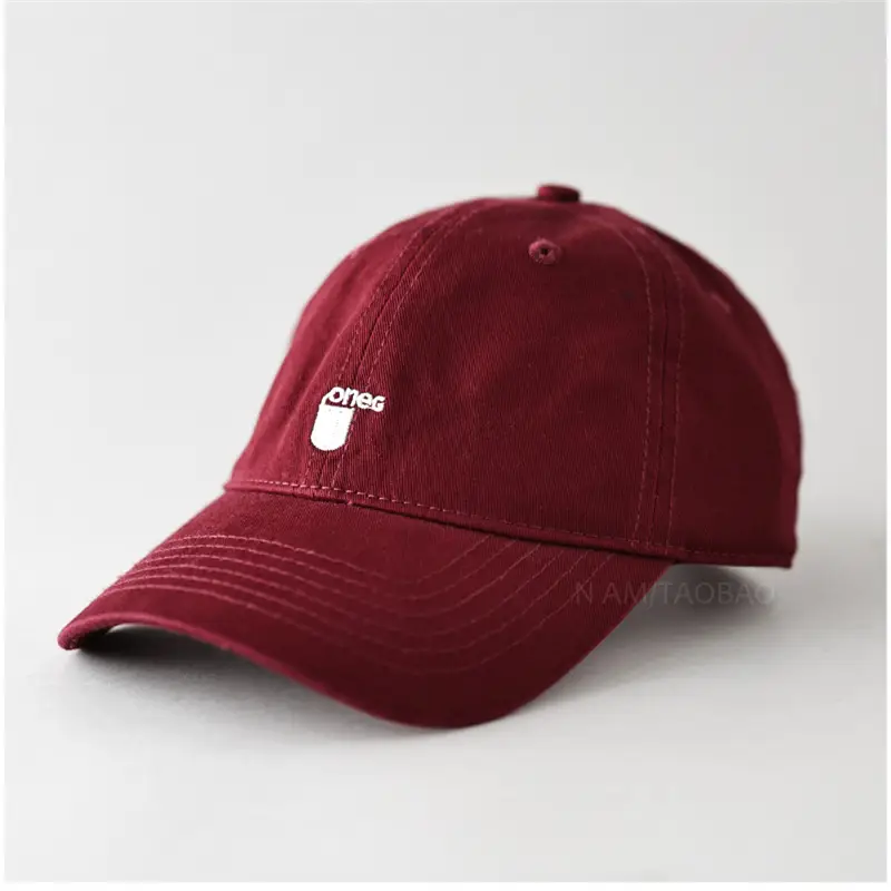 Men's Red Embroidered Baseball Cap - Image 6