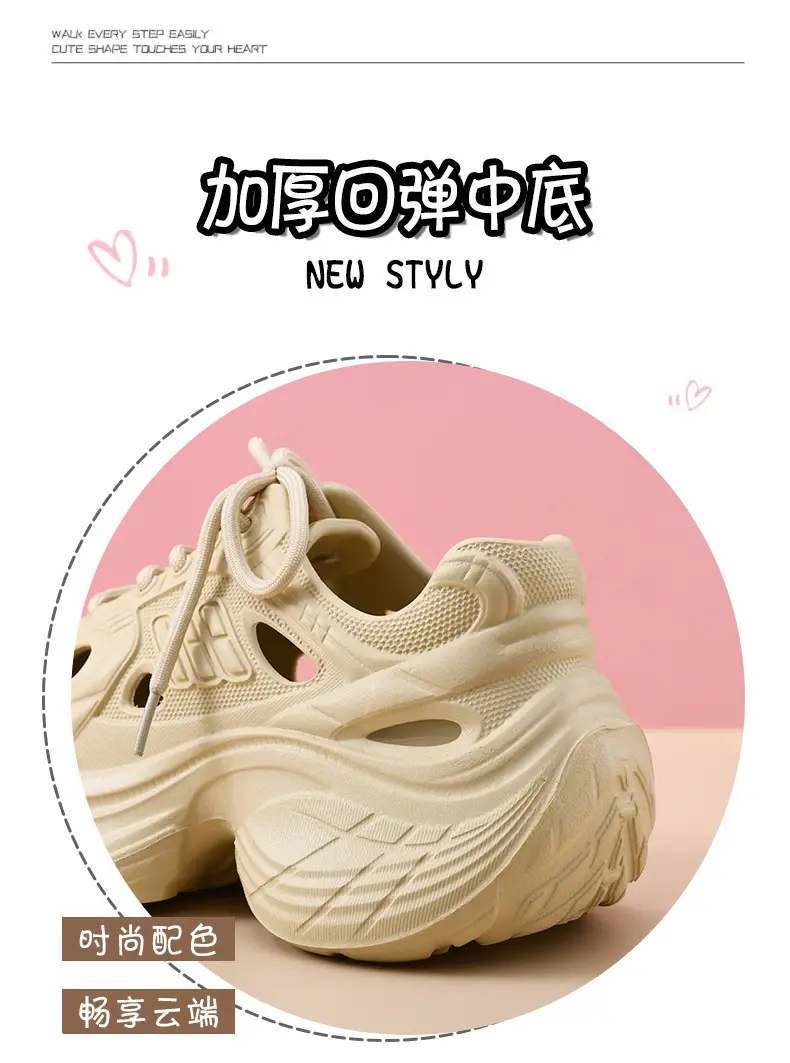 Women's Summer Sports Casual Breathable Outdoor Perforated Shoes Ballet Clogs 2026 New Model — feature 9