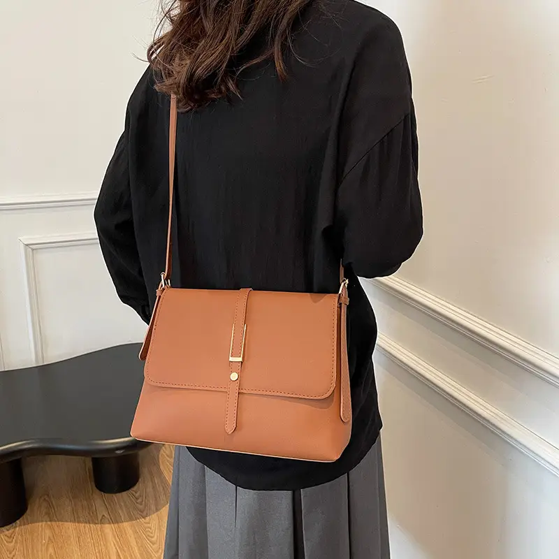 Women's Cream Crossbody Bag with Adjustable Strap - Image 6
