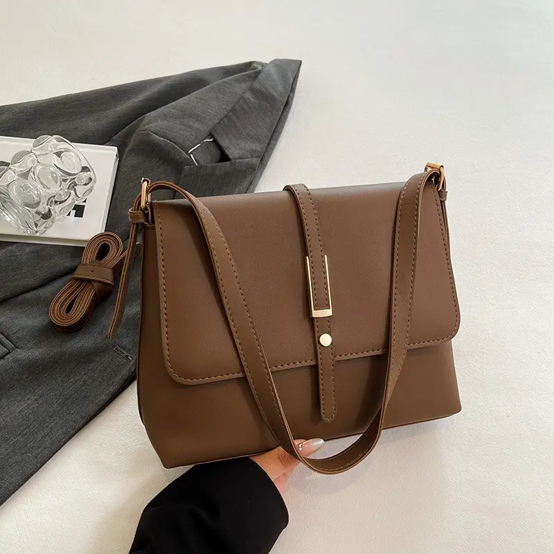 Women's Cream Crossbody Bag with Adjustable Strap - Image 3