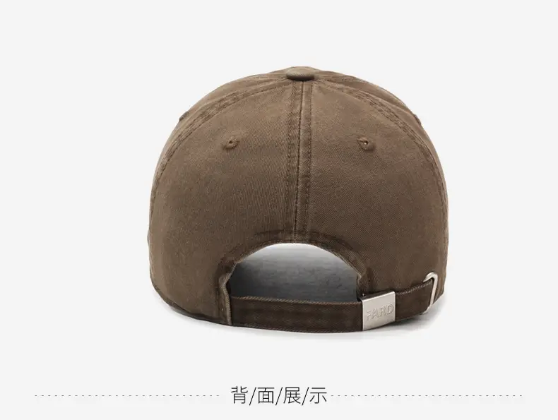 Black Retro Baseball Cap with Letter Embroidery for Men Women — feature 12