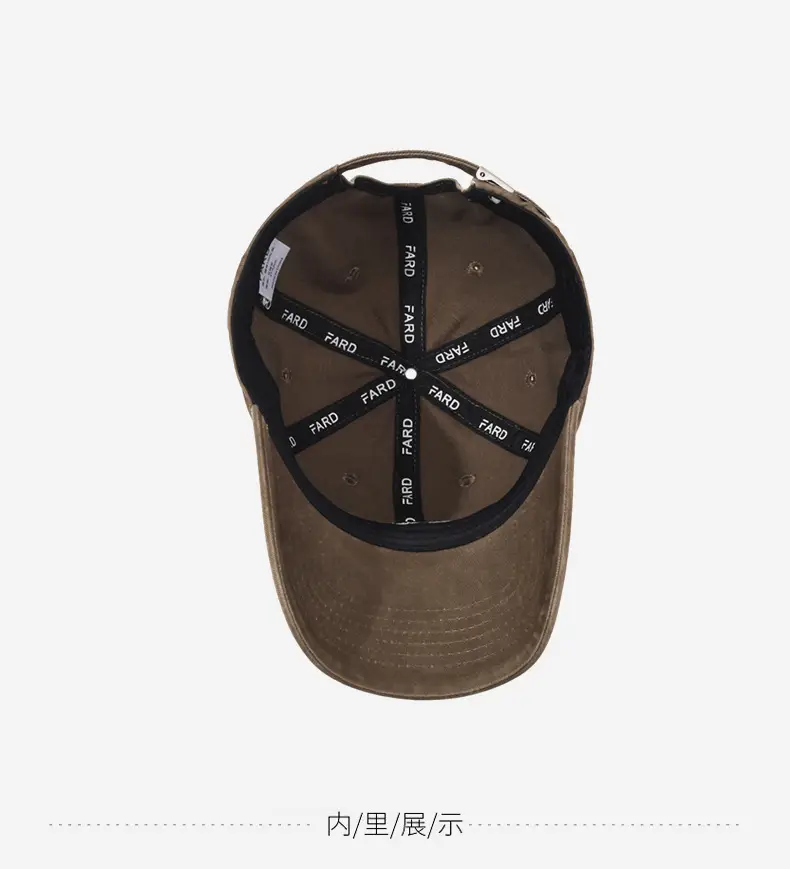 Black Retro Baseball Cap with Letter Embroidery for Men Women — feature 14