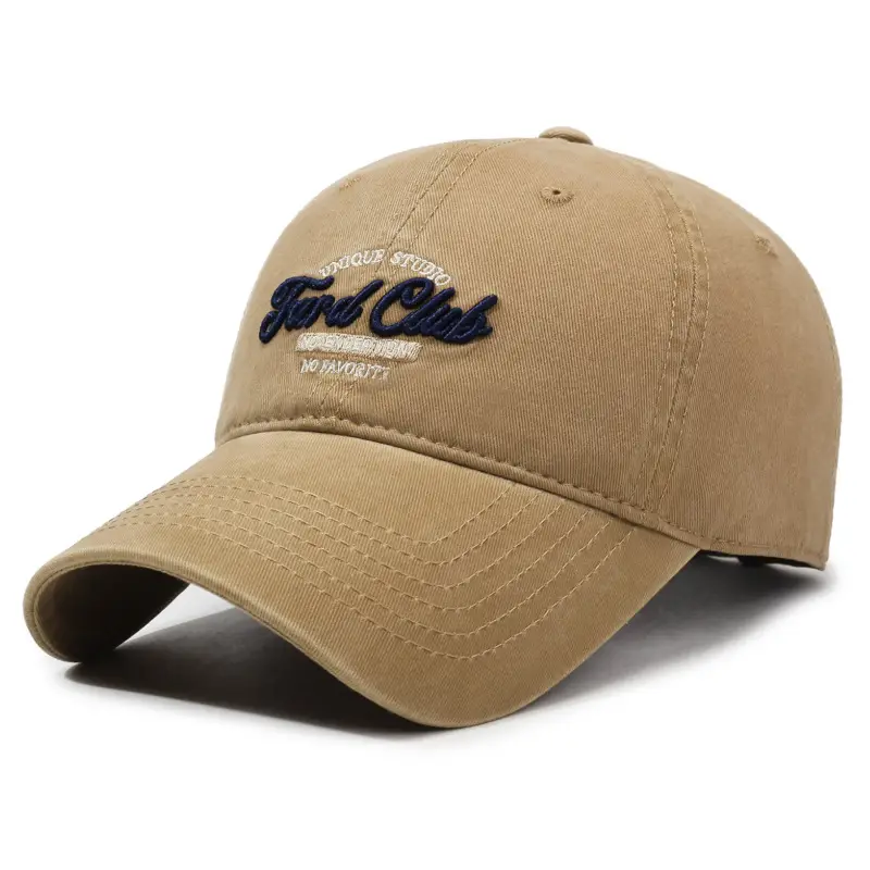 Black Retro Baseball Cap with Letter Embroidery for Men Women - Image 3