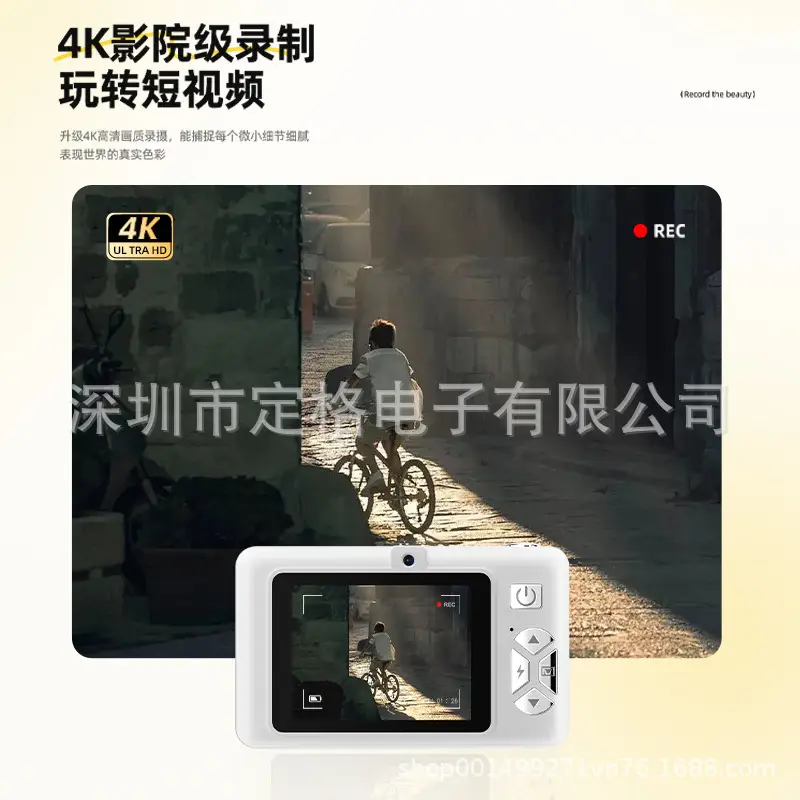 Dual-Camera High-Definition Pixel Ccd Digital Camera Selfie Vlog Student Party Card Photo Can Transfer Mobile Phone Camera