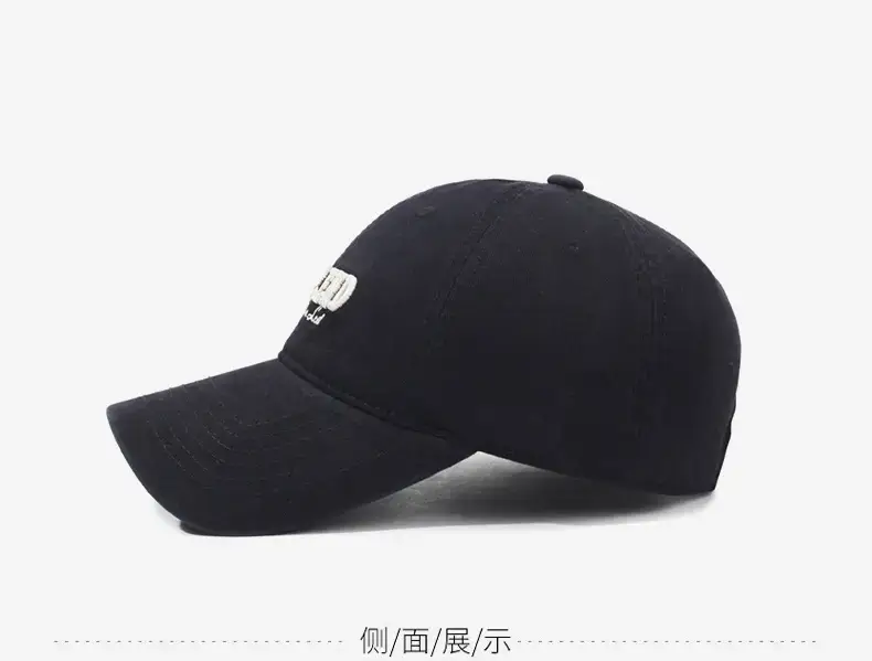 Women's Black "Fire End" Letter Embroidered Baseball Cap — feature 11
