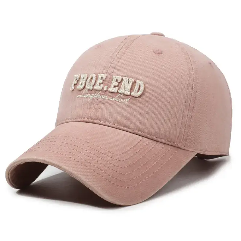 Women's Black "Fire End" Letter Embroidered Baseball Cap - Image 4