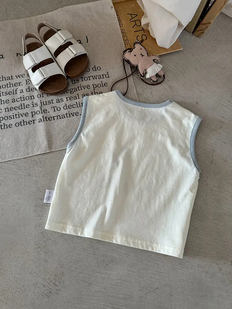 Baby Sleeveless T-Shirt 2026 New Summer Top Cartoon Boys' Vest Thin Style - Image 8