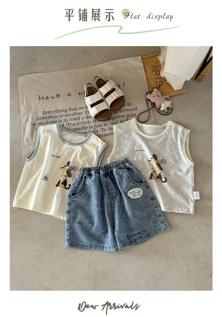 Baby Sleeveless T-Shirt 2026 New Summer Top Cartoon Boys' Vest Thin Style — feature 10