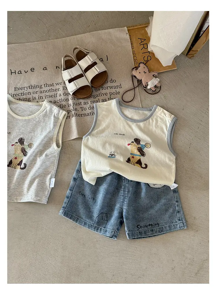 Baby Sleeveless T-Shirt 2026 New Summer Top Cartoon Boys' Vest Thin Style — feature 13