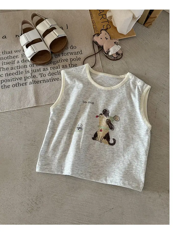 Baby Sleeveless T-Shirt 2026 New Summer Top Cartoon Boys' Vest Thin Style — feature 14