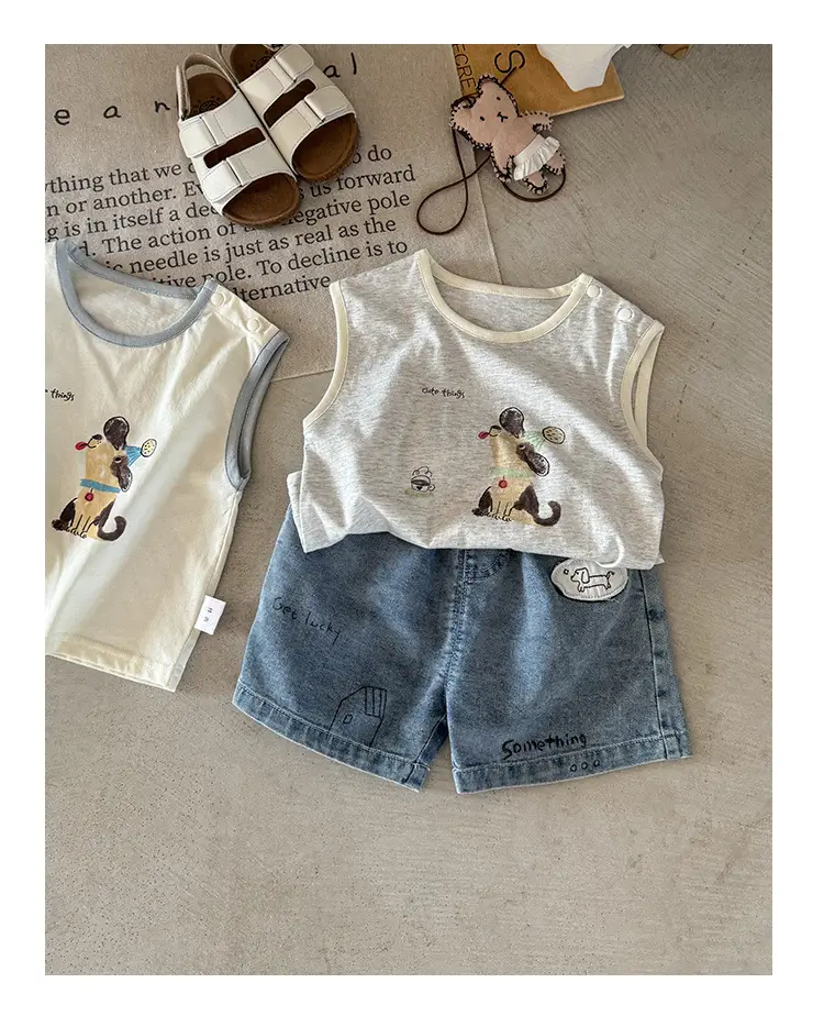 Baby Sleeveless T-Shirt 2026 New Summer Top Cartoon Boys' Vest Thin Style — feature 15