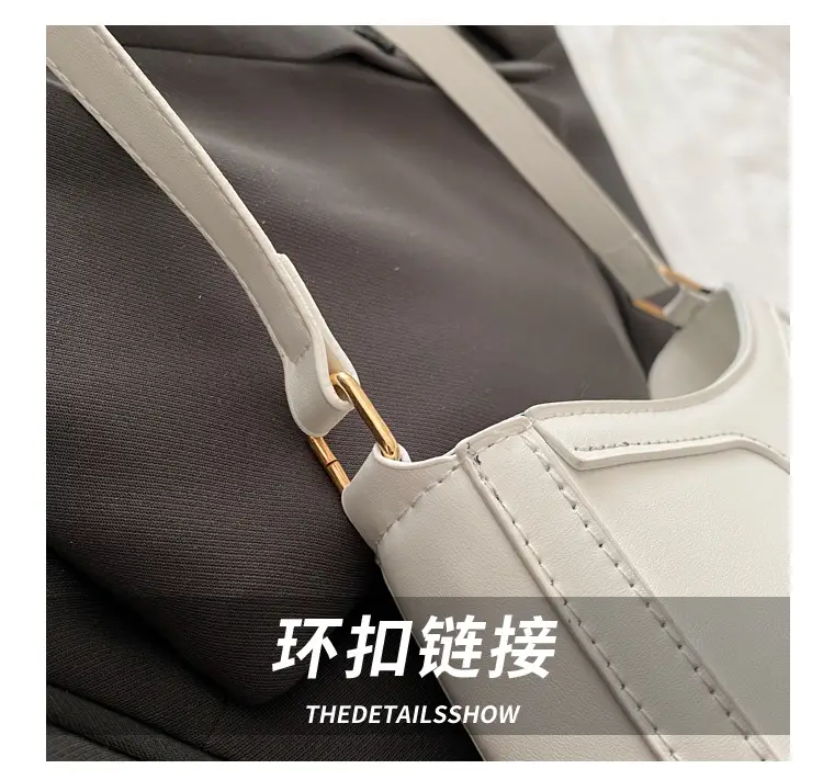 White Square Shoulder Bag with Bow Detail — feature 5