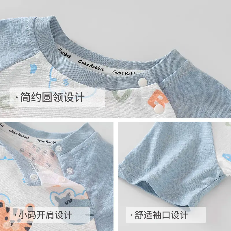 Baby T-Shirt Cotton Cartoon Summer Casual Girls Boys Half Sleeve - Image 6