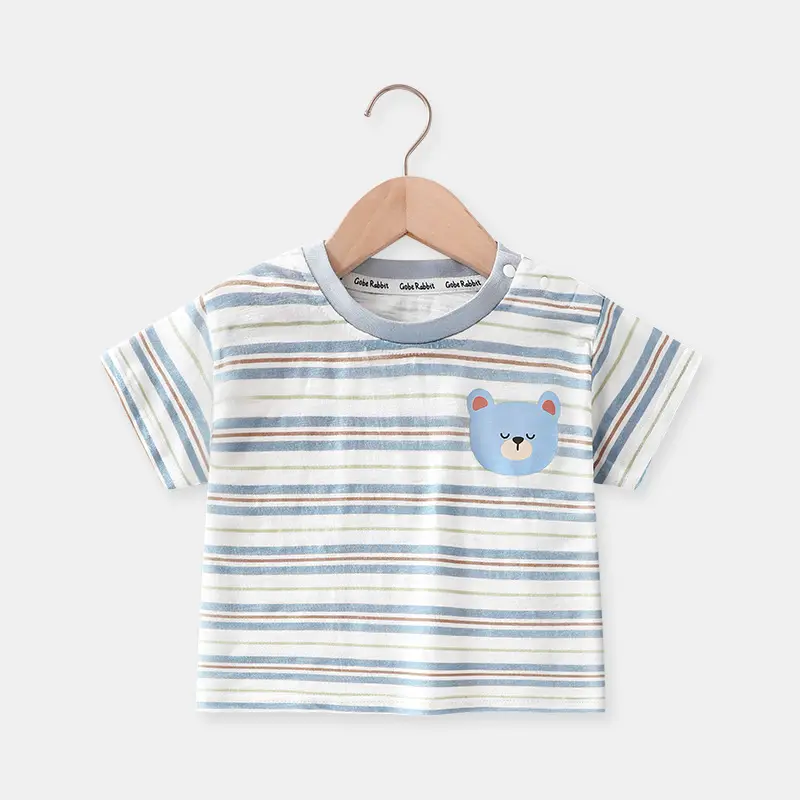 Baby T-Shirt Cotton Cartoon Summer Casual Girls Boys Half Sleeve - Image 2