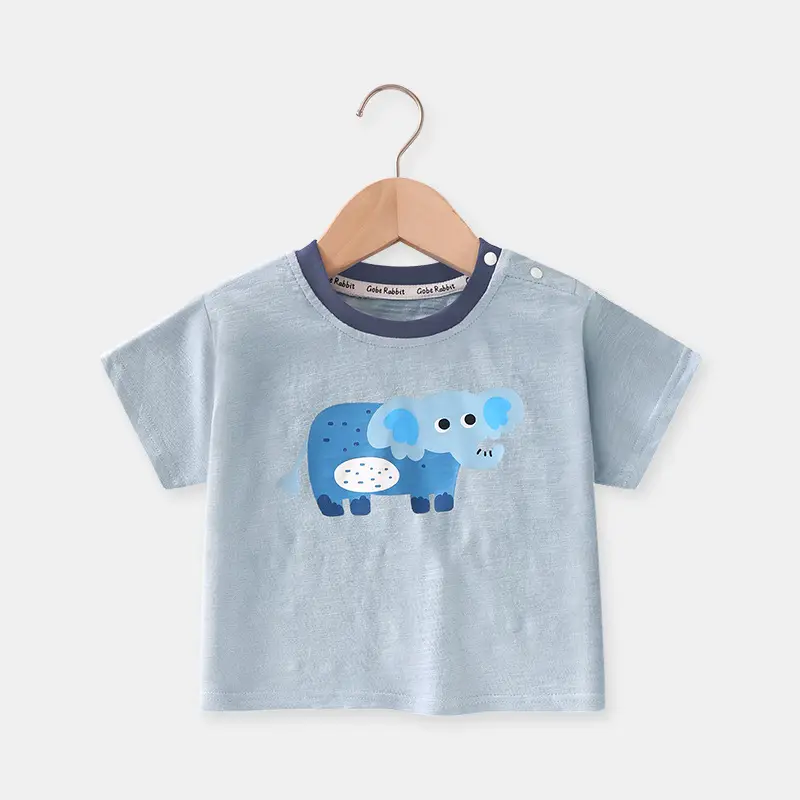 Baby T-Shirt Cotton Cartoon Summer Casual Girls Boys Half Sleeve - Image 3