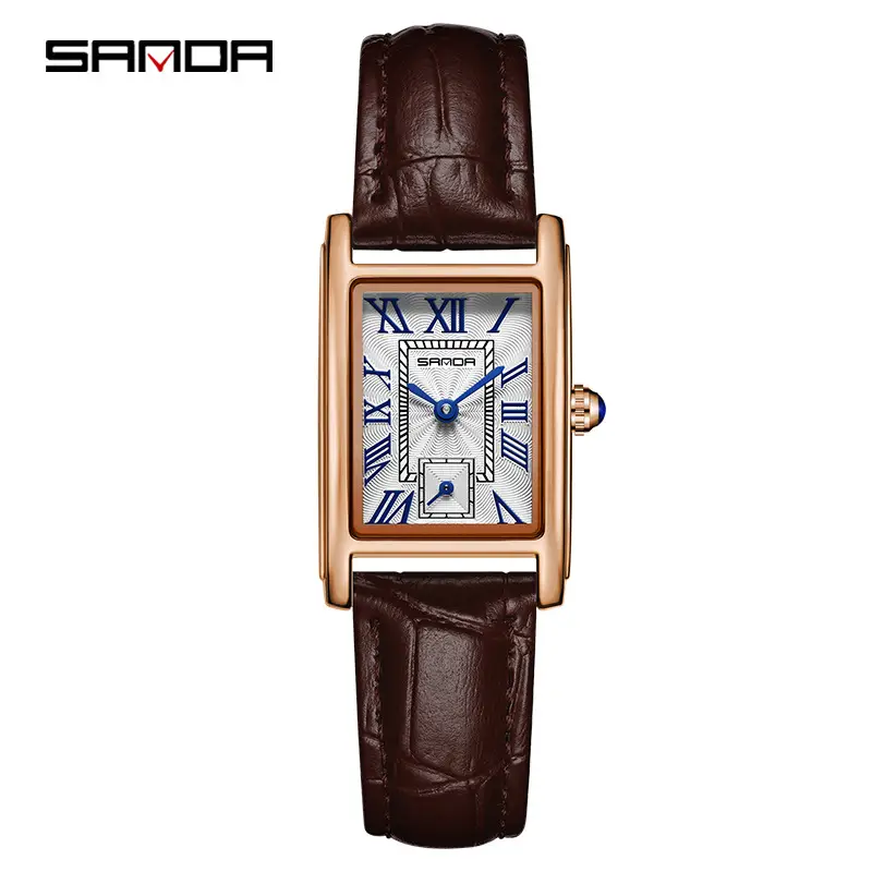 Sanda Fashion Square Women's Watch Waterproof Luxury Roman Graduated Quartz - Image 5