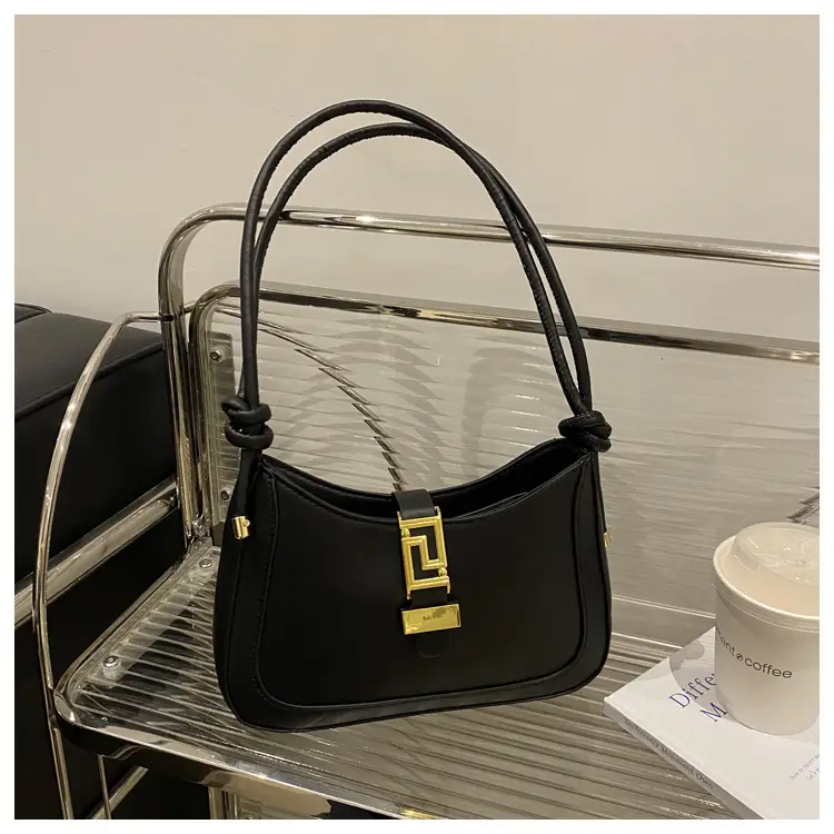 2025 Beige Gold Plated Lock Buckle Shoulder Bag — feature 22