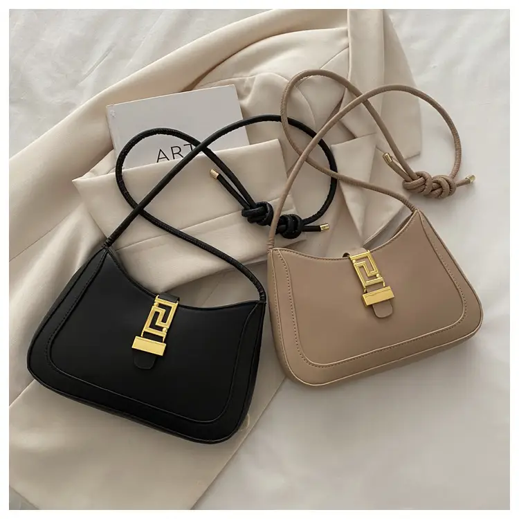 2025 Beige Gold Plated Lock Buckle Shoulder Bag — feature 30