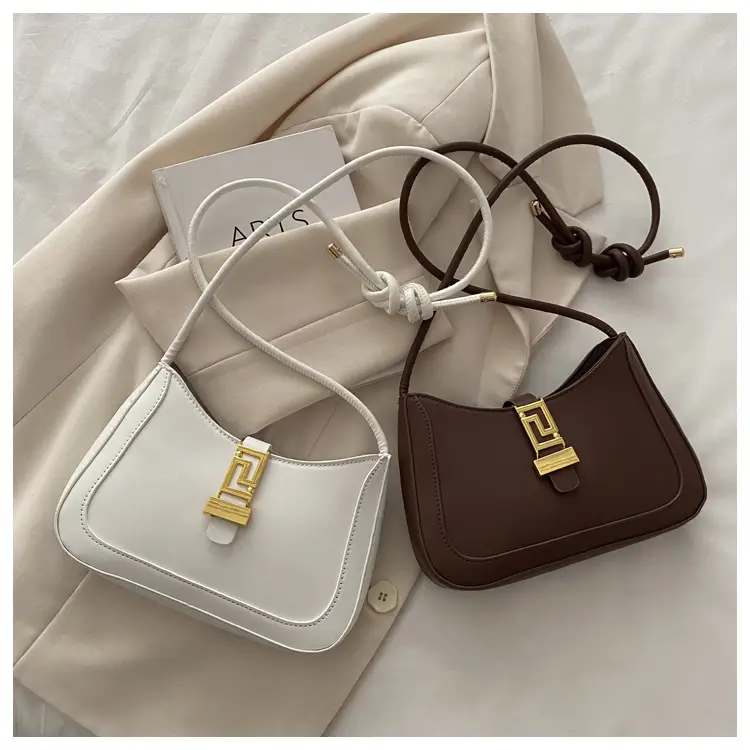 2025 Beige Gold Plated Lock Buckle Shoulder Bag — feature 31