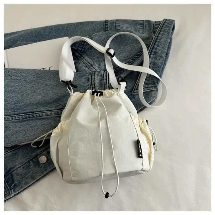 Brown Drawstring Girdle Bag for Women — feature 26