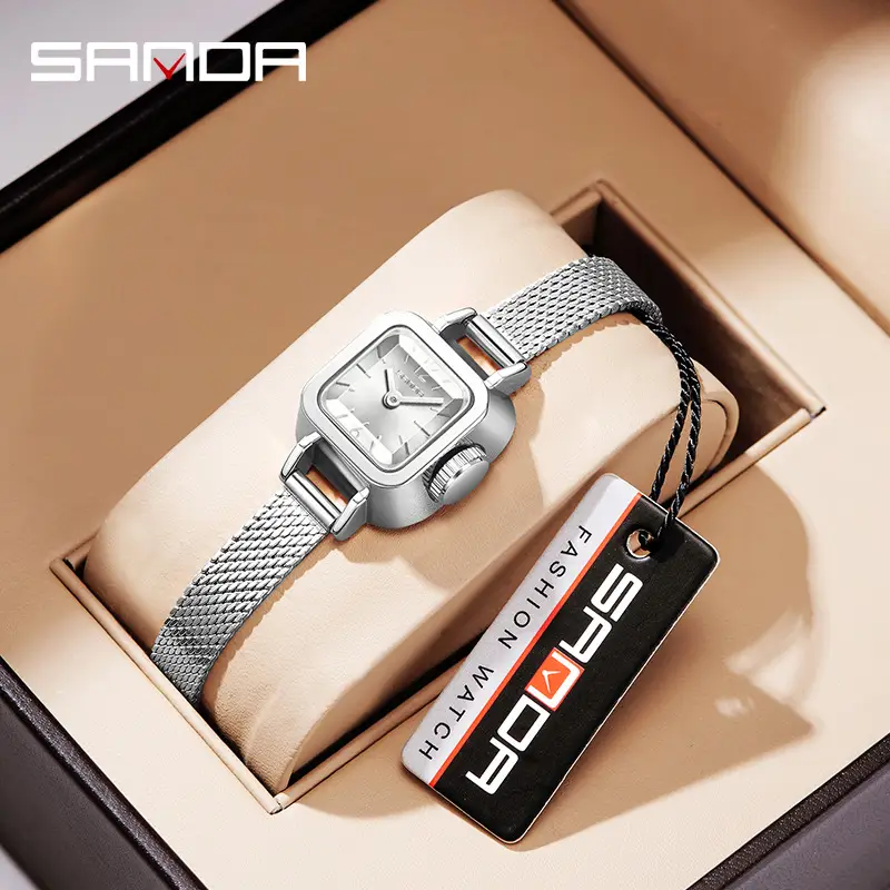 Sanda Rose Gold Women's Quartz Watch with Mesh Band - Image 9