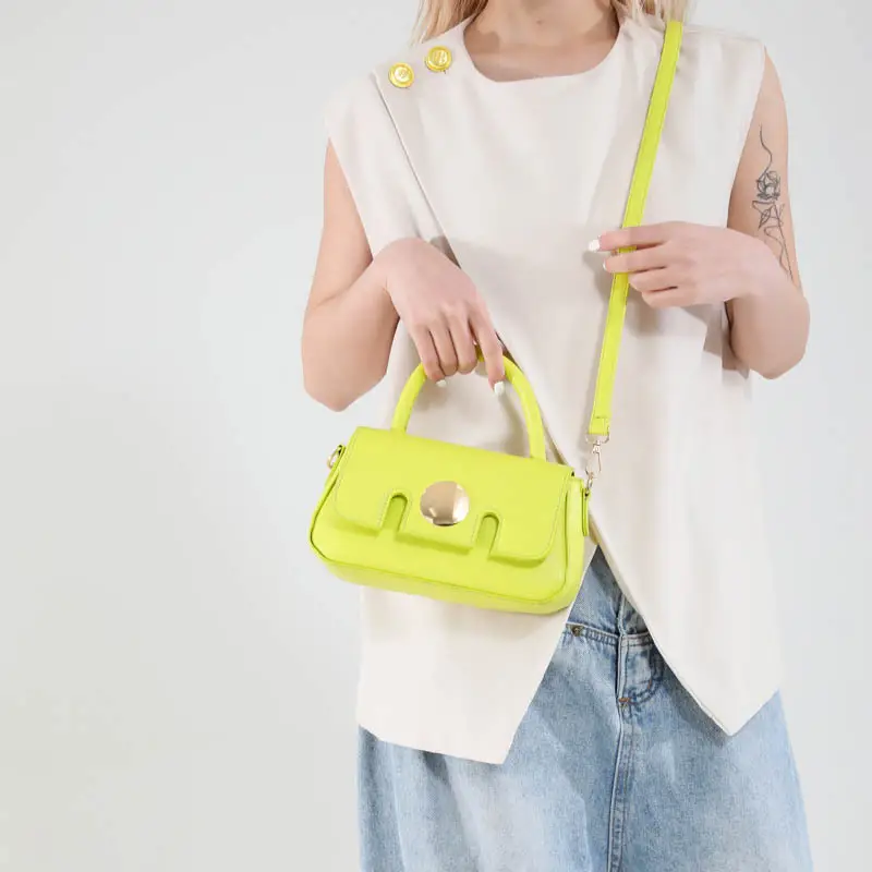 Pink French Style Shoulder Crossbody Bag for Women - Image 8