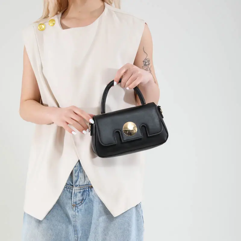 Pink French Style Shoulder Crossbody Bag for Women - Image 9