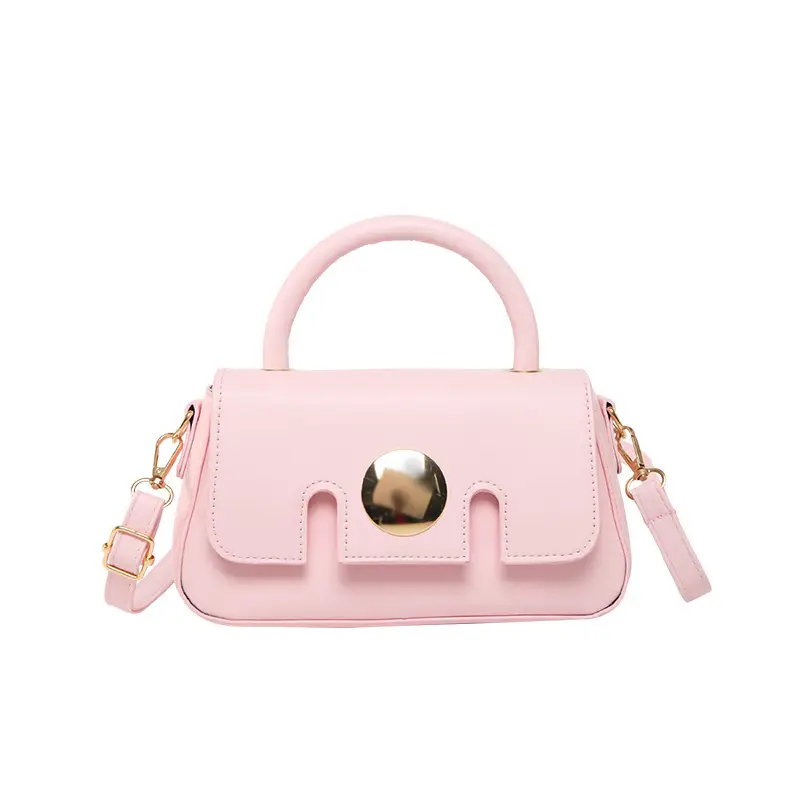 Pink French Style Shoulder Crossbody Bag for Women - Image 11