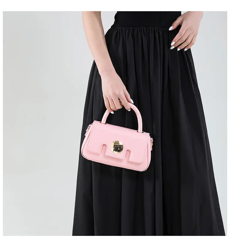 Pink French Style Shoulder Crossbody Bag for Women — feature 16