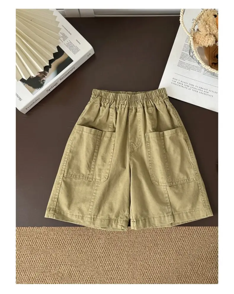 Boys Striped Cotton Shorts Set 2026 Summer — feature 19