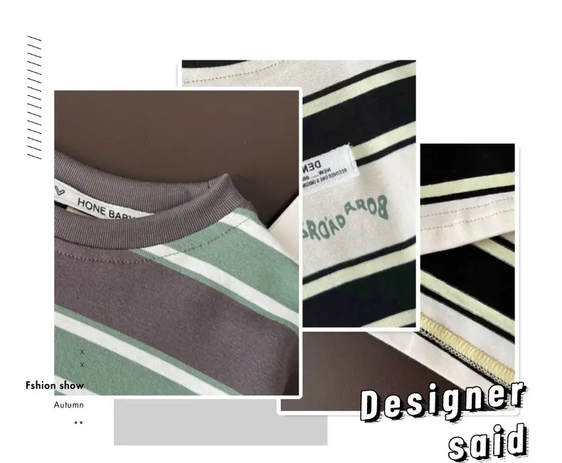 Boys Striped Cotton Shorts Set 2026 Summer — feature 2