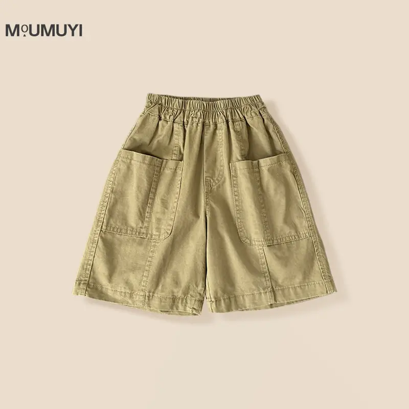 Boys Striped Cotton Shorts Set 2026 Summer - Image 3