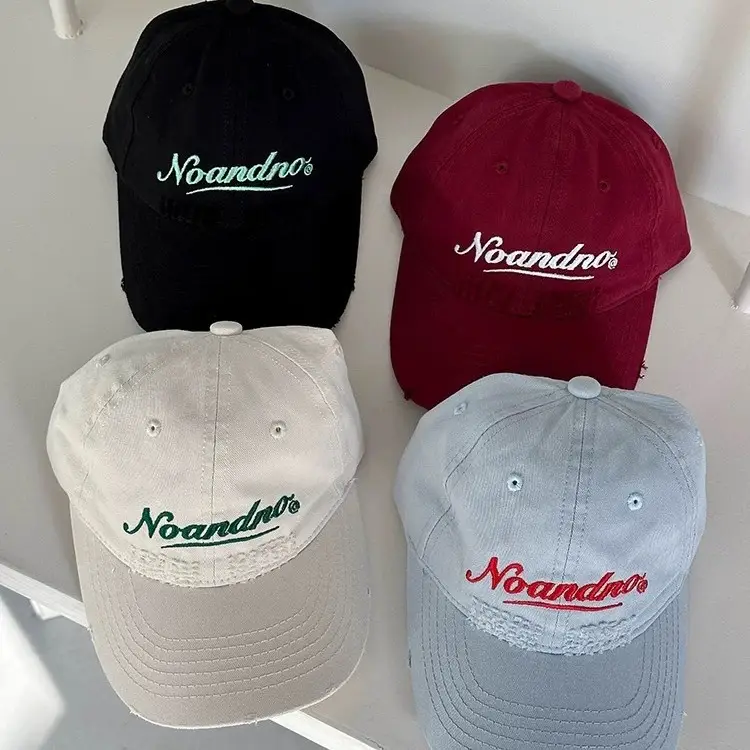 Kids Cotton Cap White Letter Embroidery Mogu Kids