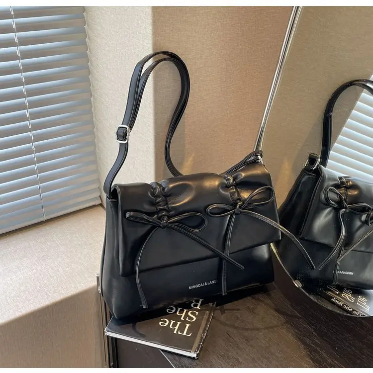 2025 Spring Shoulder Bag Cover Style with Bow Detail — feature 17