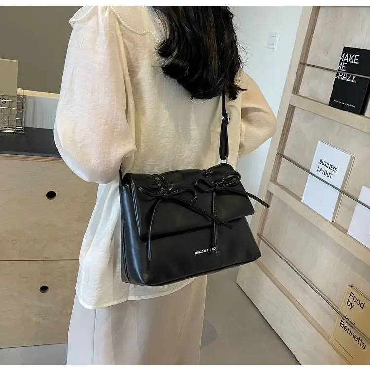 2025 Spring Shoulder Bag Cover Style with Bow Detail — feature 27