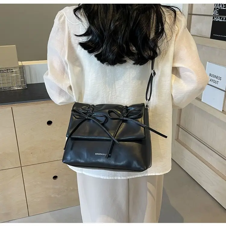 2025 Spring Shoulder Bag Cover Style with Bow Detail — feature 29